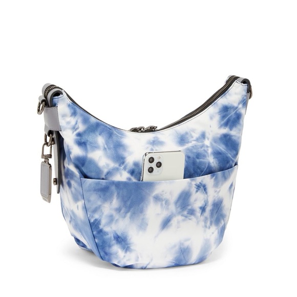 Voyageur Davenay denim Tie Dyed Crossbody Bag - Picture 2 of 6
